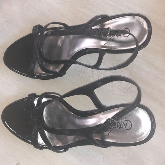 Carlos Santana black heels size 8 - Picture 3 of 8
